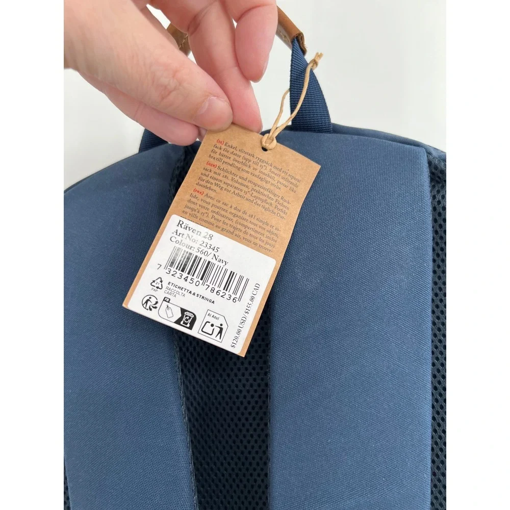 Fjällräven Räven 28 Backpack — Navy, NWT